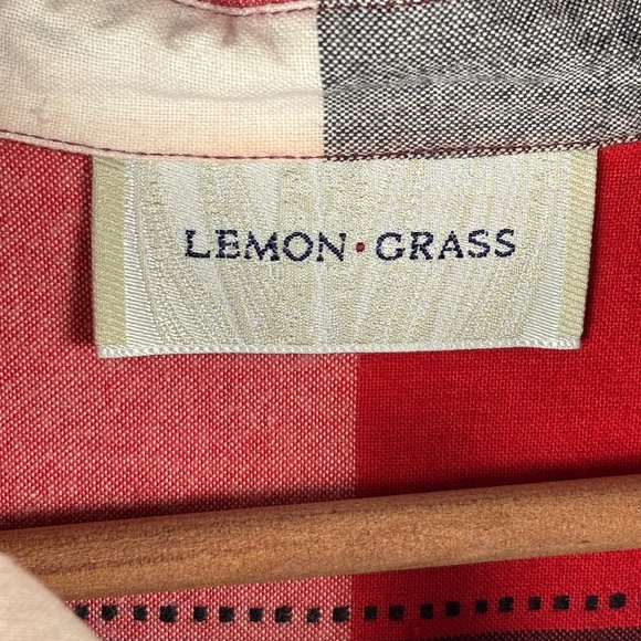 VTG Women Christmas Long Sleeve Button Up Embroidered Shirt Sz L Lemon Grass - Picture 10 of 11